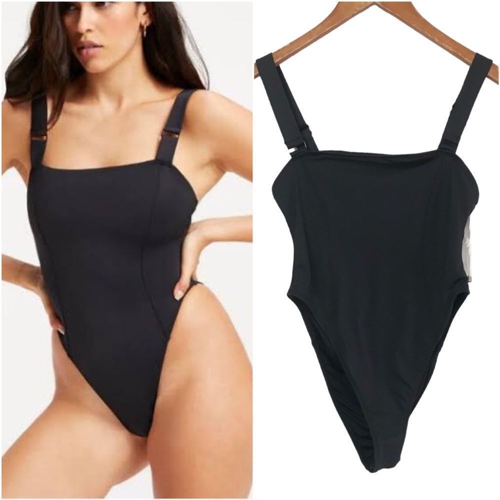 Good American | Contour One-Piece Swimsuit NWT Black